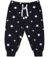 LW85T Larkwood Baby/Toddler Lounge Pants Navy / White Stars colour image